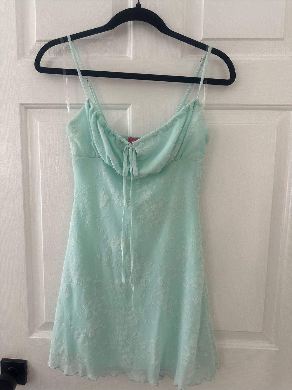 Women’s Mint Green Lace Slip Dress